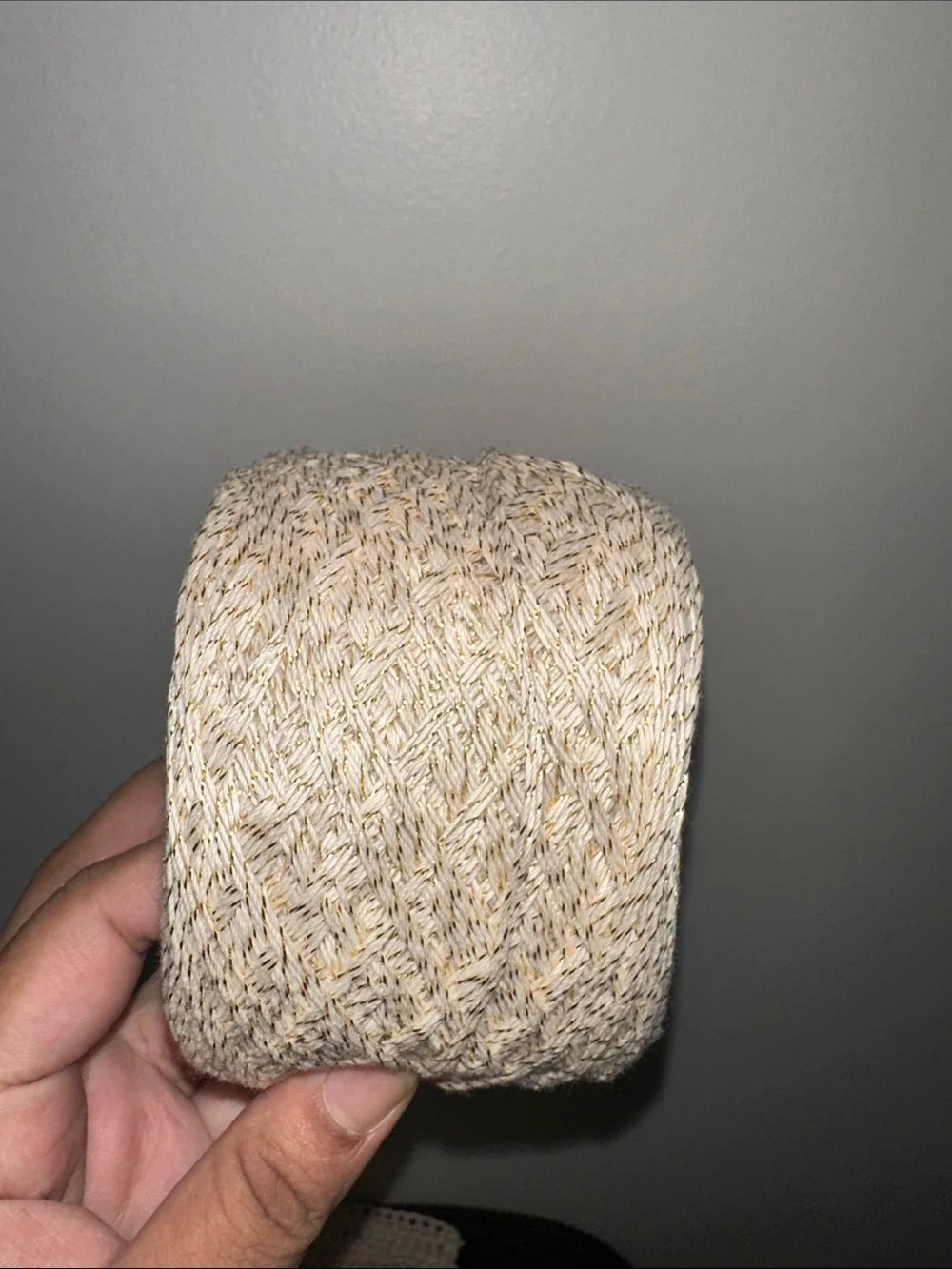 Orange and Neutral Decorative Yarn Bundle - Home Accents- bundle